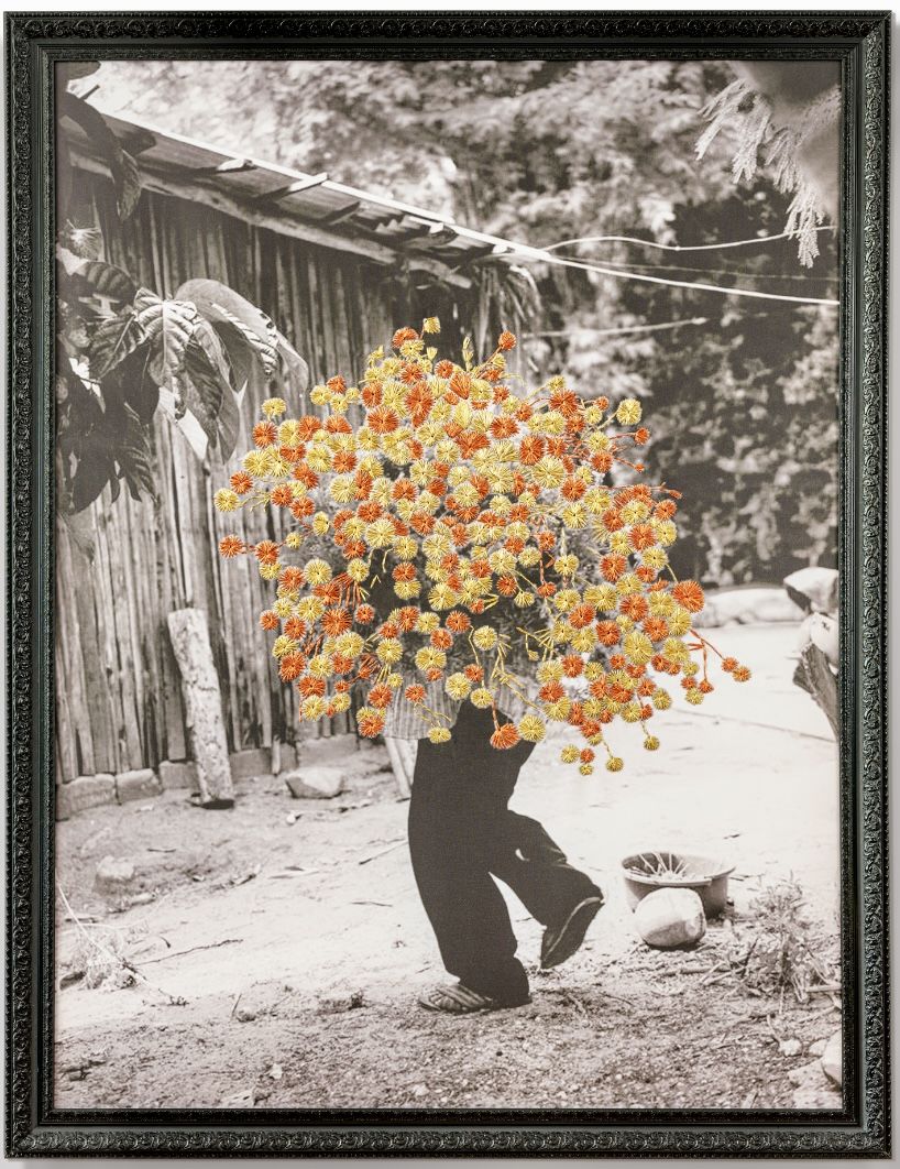 Hayat Yükü - Tuval Üzeri Dijital Baskı Akrilik Boya Nakış Çalışması - 90x120cm