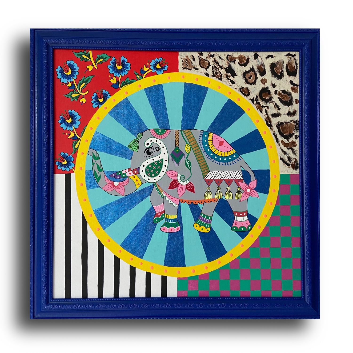 Fil - Tuval Üzeri Akrilik Boya - 50x50 cm