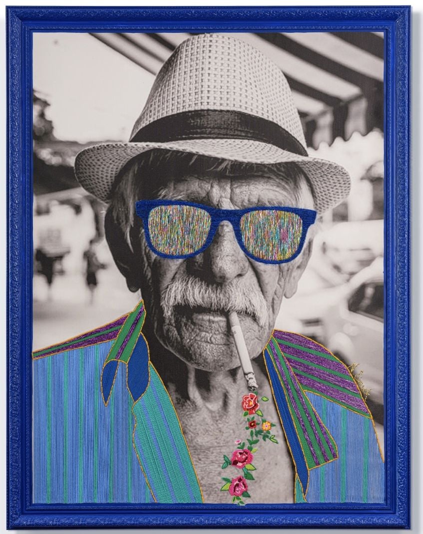 Mr. Boombastic - Tuval Üzeri Dijital Baskı Nakış Çalışması - 100x140 cm